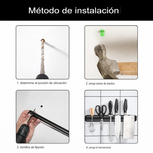 Barra Imantada para Cuchillos 33 cm