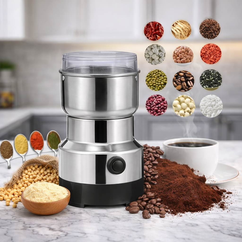 👉 Molino Eléctrico de Café y Granos – Potente, Compacto y Fácil de Usar