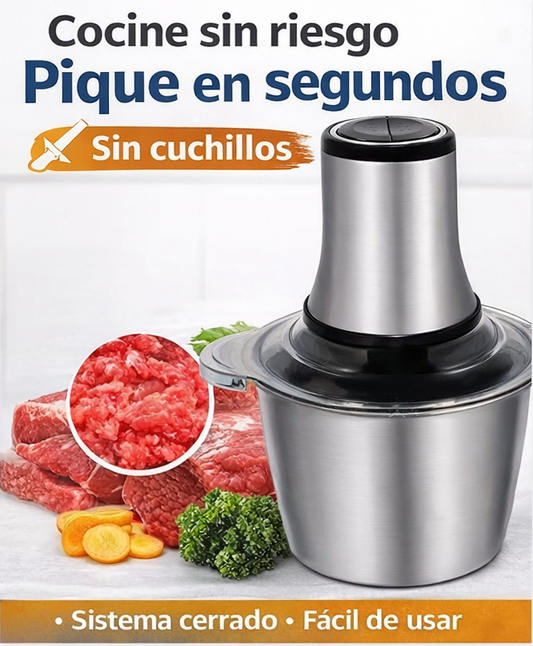 Picador Eléctrico de Alimentos 4 Cuchillas